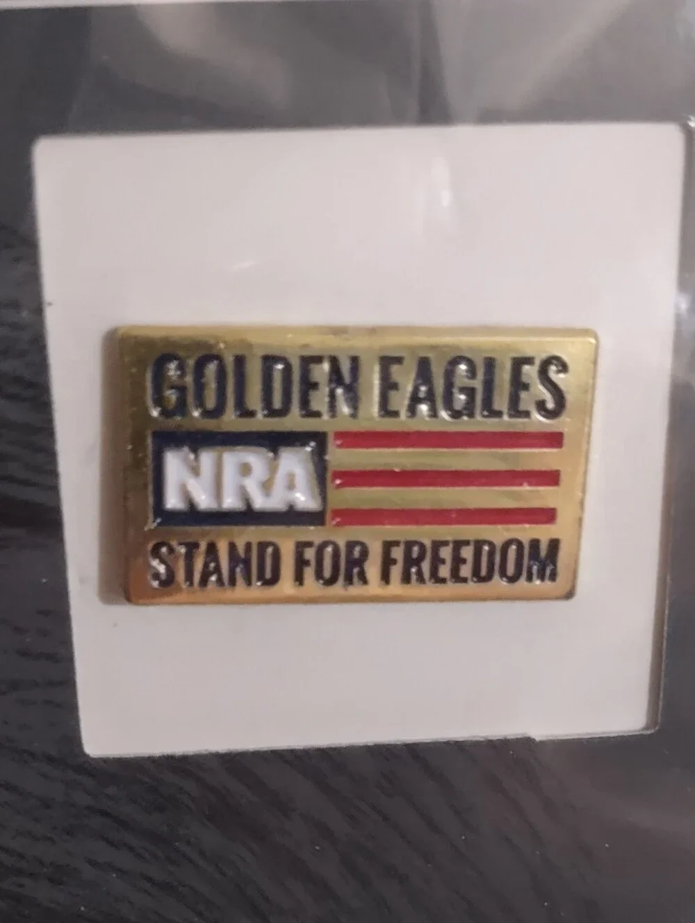Lot Of 5- NRA Golden Eagles Commemorative Lapel Pins New In Package Mint Vintage